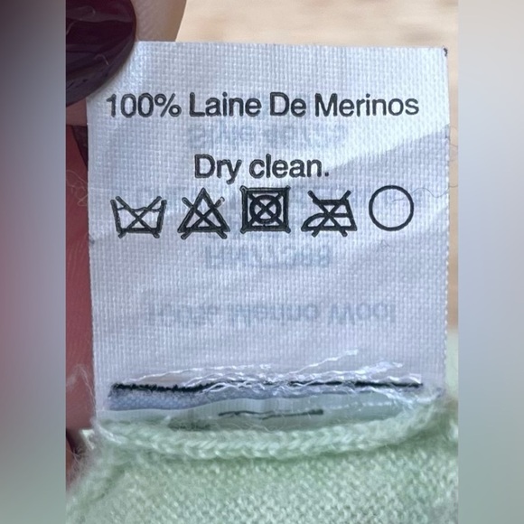 J.Crew Tippi Sweater Merino Wool Mint Green 3/4 Sleeve Crewneck - Size Small - Picture 9 of 11